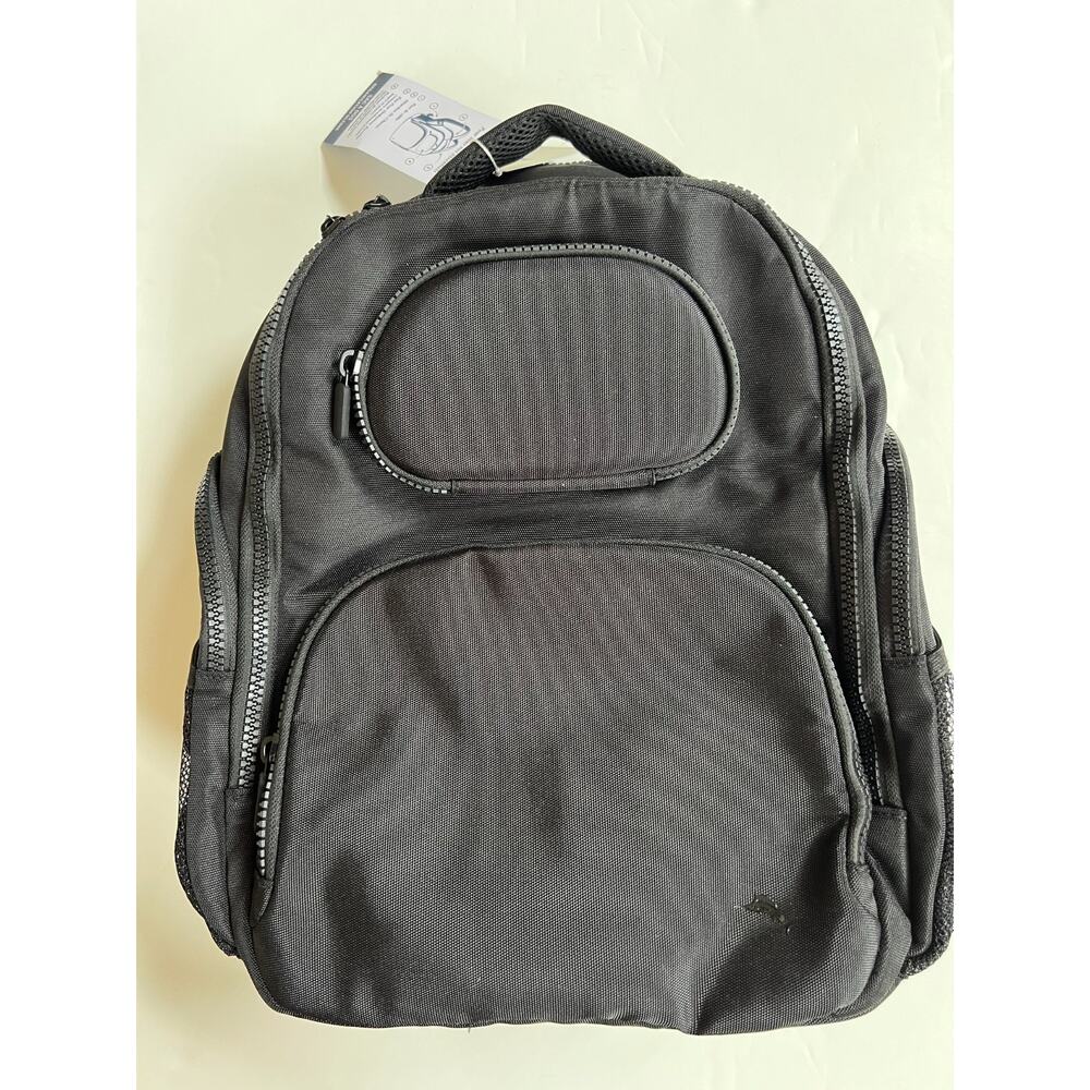 Tommy Bahama ultimate organization laptop backpack black New